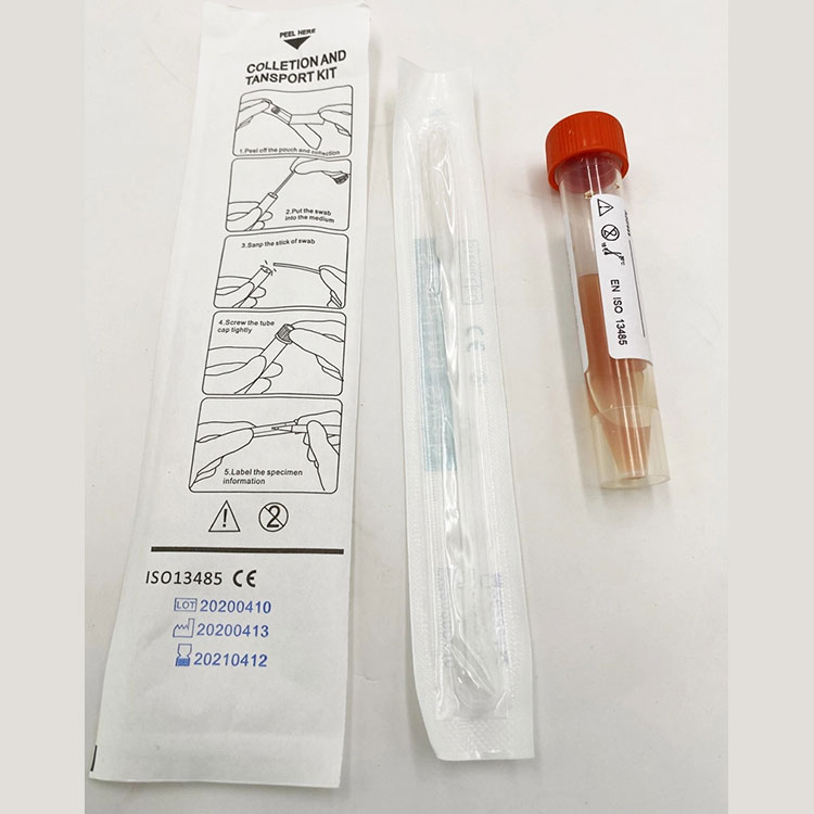 Sampling Swab Nasal Throat Test vattpinnepakke med rør