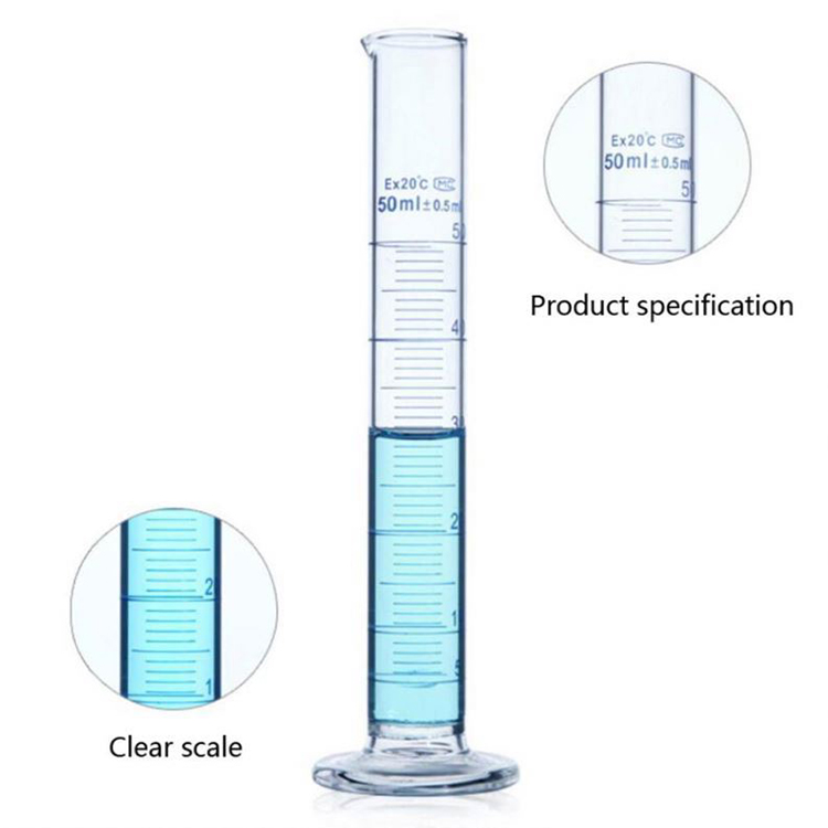سیلندر اندازه گیری شیشه آزمایشگاهی - 4