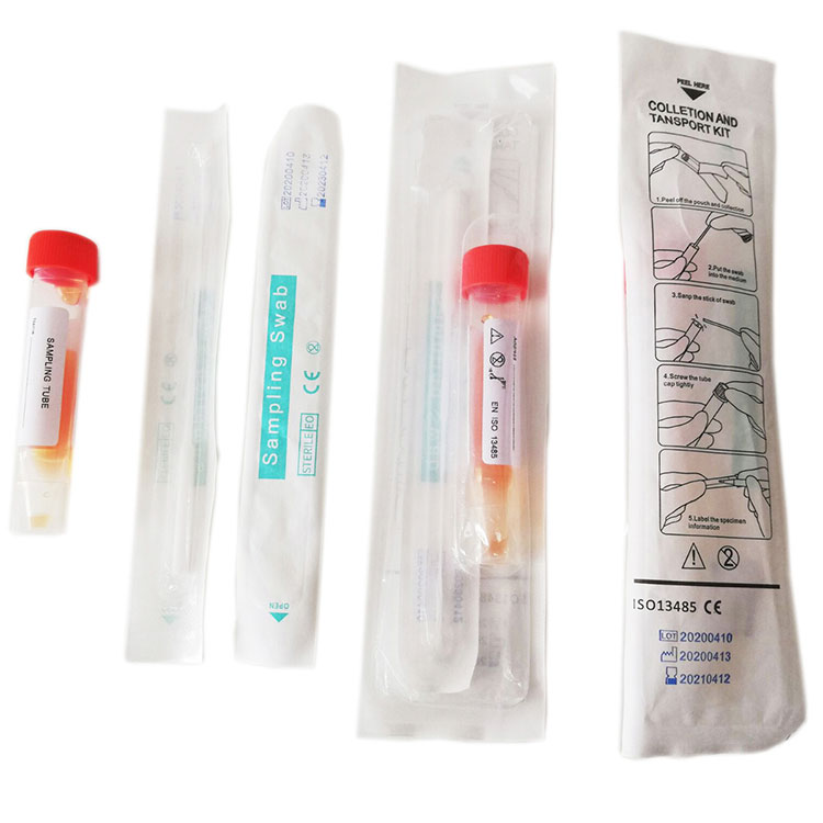 Nasal Throat Test Swab Kit With Tube - 4