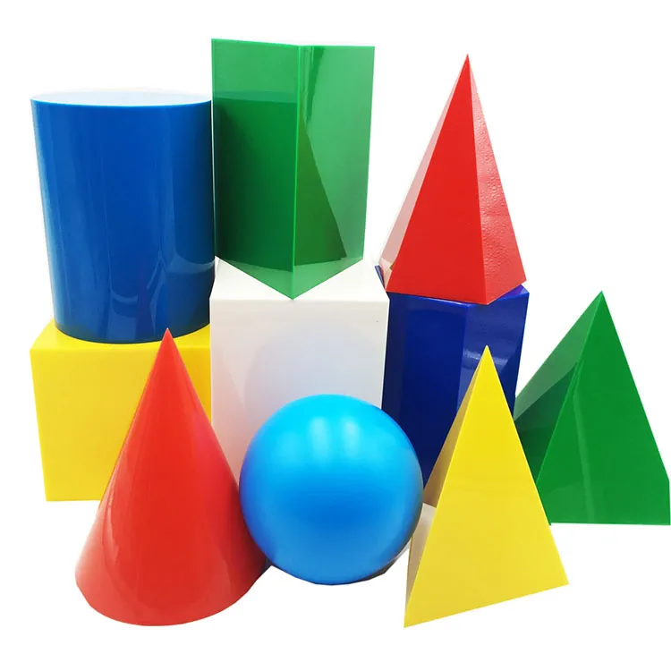 Set di modelli di geometria in plastica