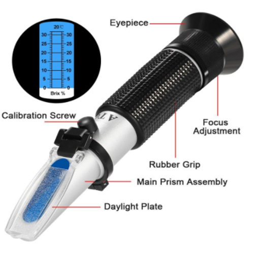 Refractometer Láimhe Inaistrithe 0-32% - 2 