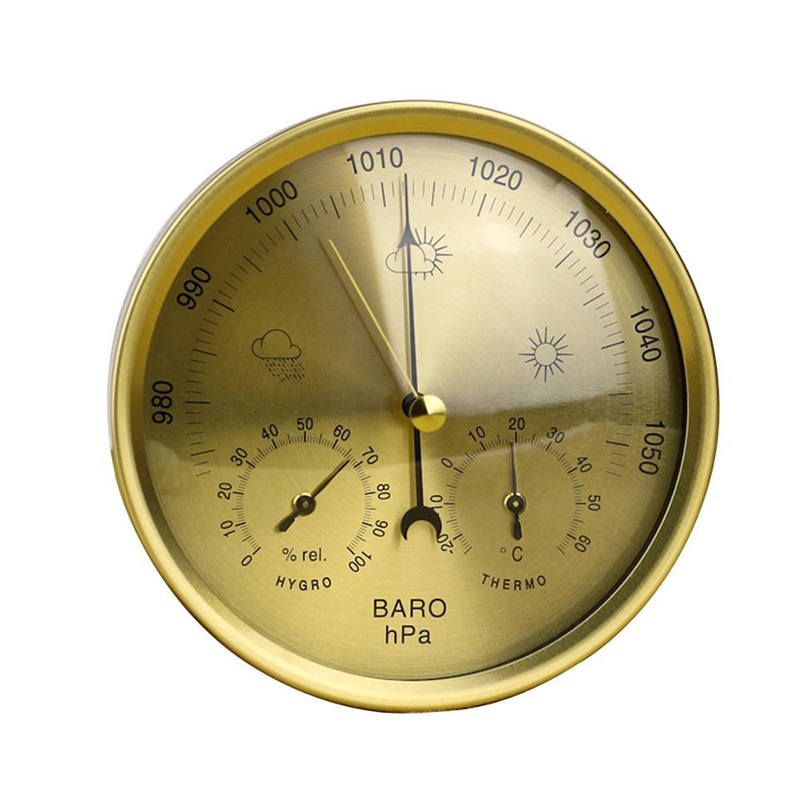 Presný aneroidný barometer Teplomer Vlhkomer