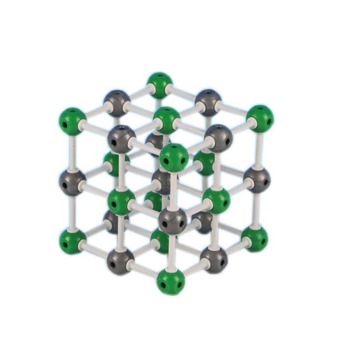 Modèle de structure moléculaire du chlorure de sodium