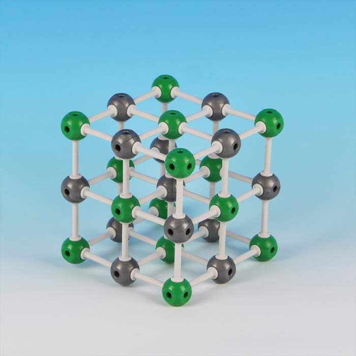 مدل ساختار مولکولی کلرید سدیم - 1