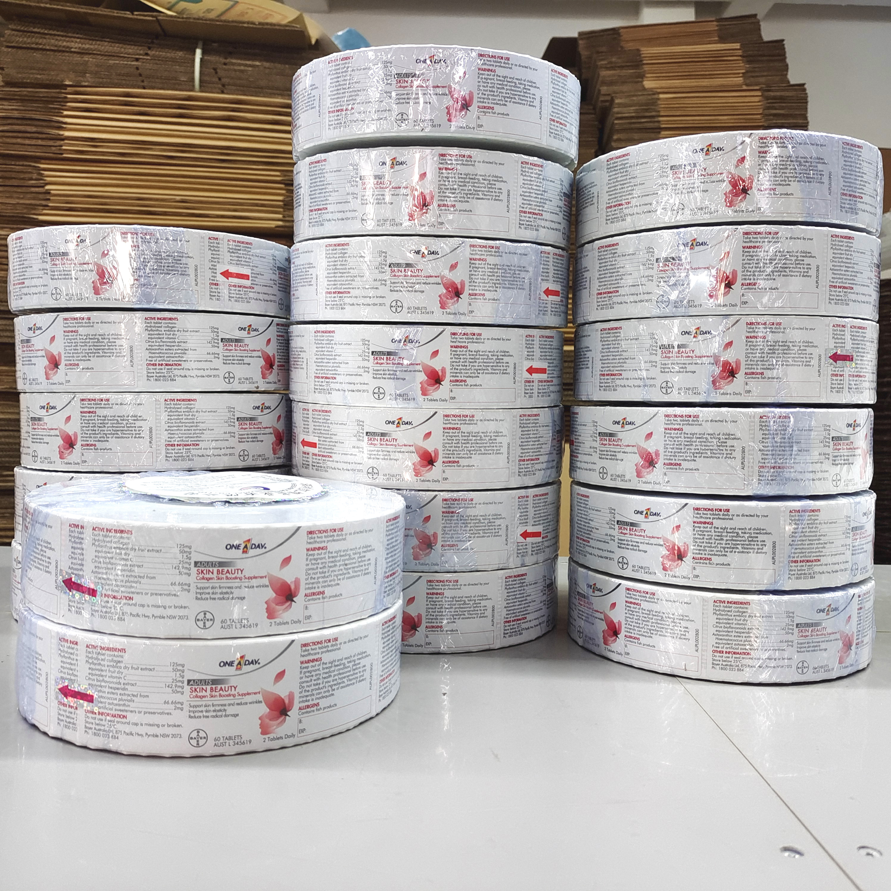 KLX printing company finished 100,000 pressure sensitive adhesive labels 