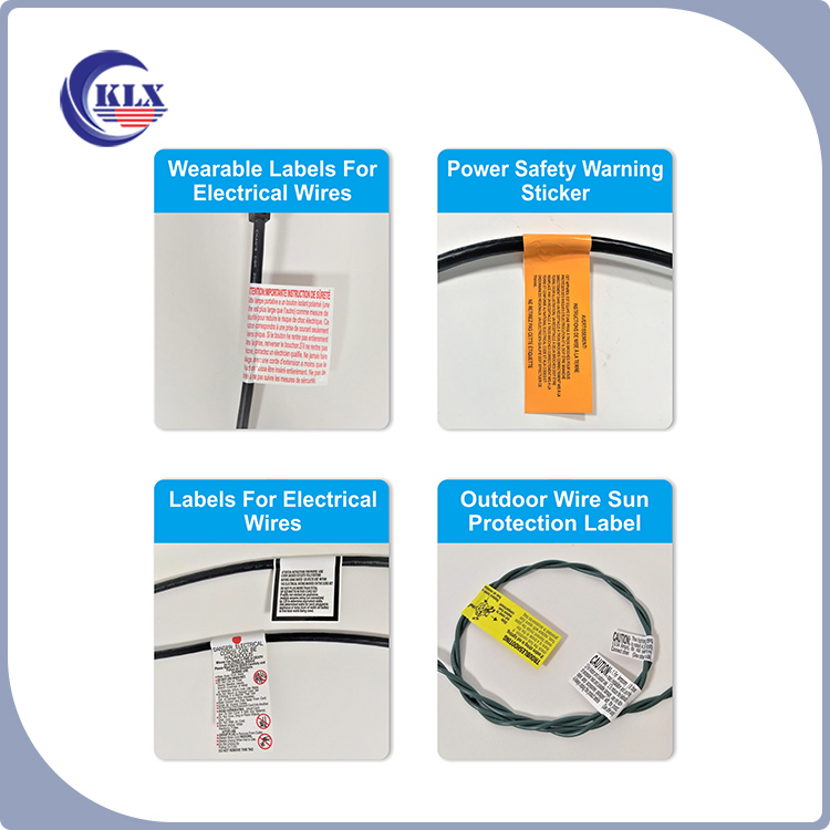 UL electric wire pressure sensitive label