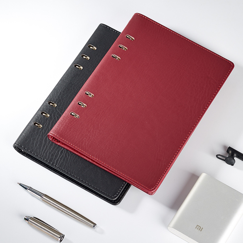 A4 Notebook Premium Leather Compendium -salkku
