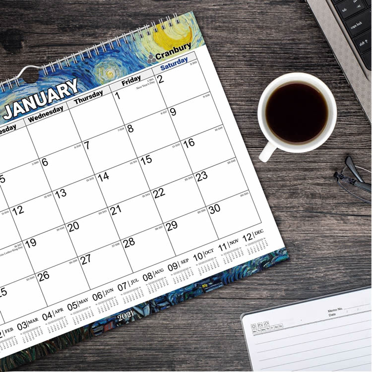 Nástěnný kalendář na zakázku pro tisk 2020/2021 Stolní kalendář