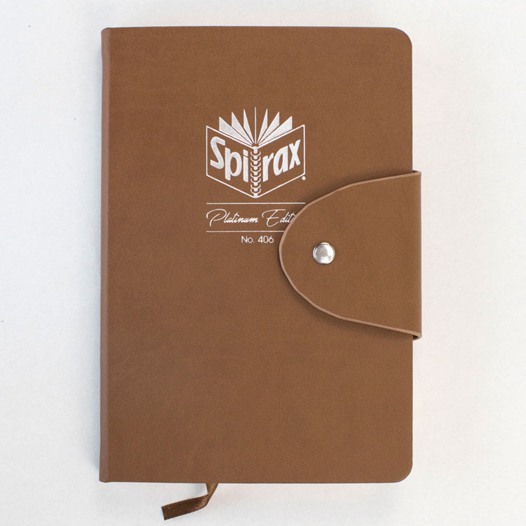 Embossed leather notebook