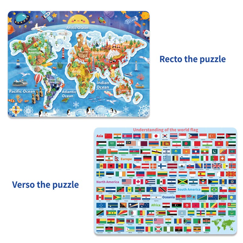 Puzzle personalizzato con nome in legno per bambini