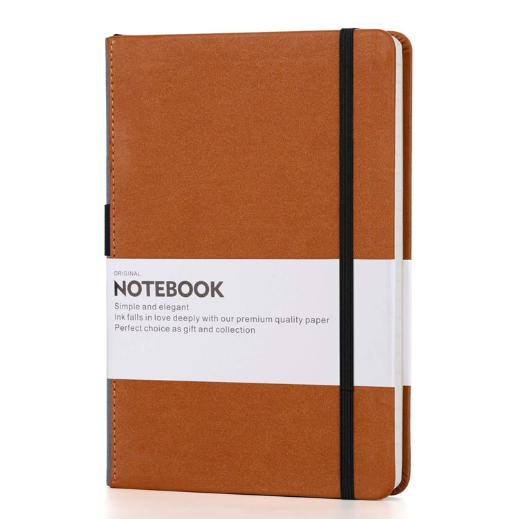 Leather-bound A5 Notebook
