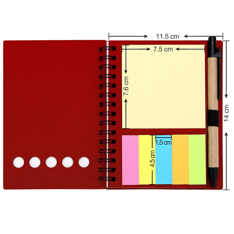 Low Price Spiral Notebook With Sticky Pad