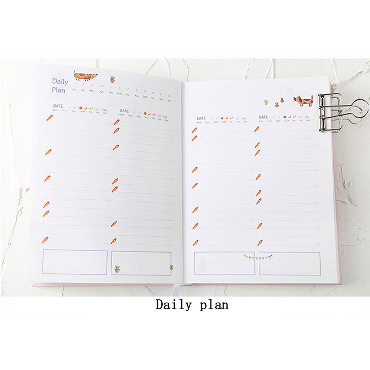 365 Planner Binder Calendar Budget di viaggio Agenda annuale Notebook
