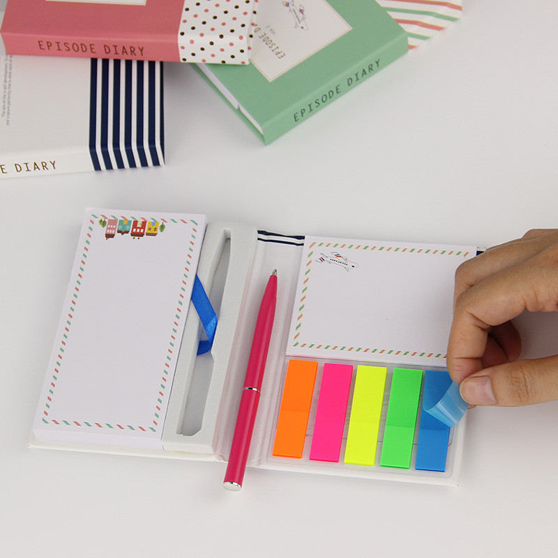 Νέες αφίξεις Notepad_note Σετ δώρου και στυλό Προσαρμοσμένο αυτοκόλλητο σημειωματάριο Σημειωματάριο με στυλό