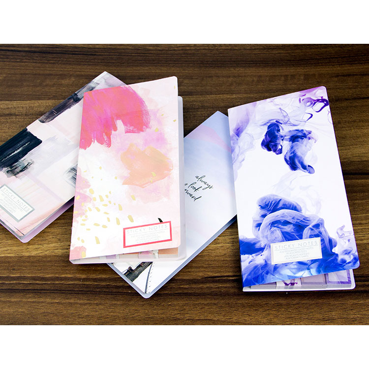 Set di note adesive personalizzate con blocco note pieghevole per la stampa di nuovi arrivi