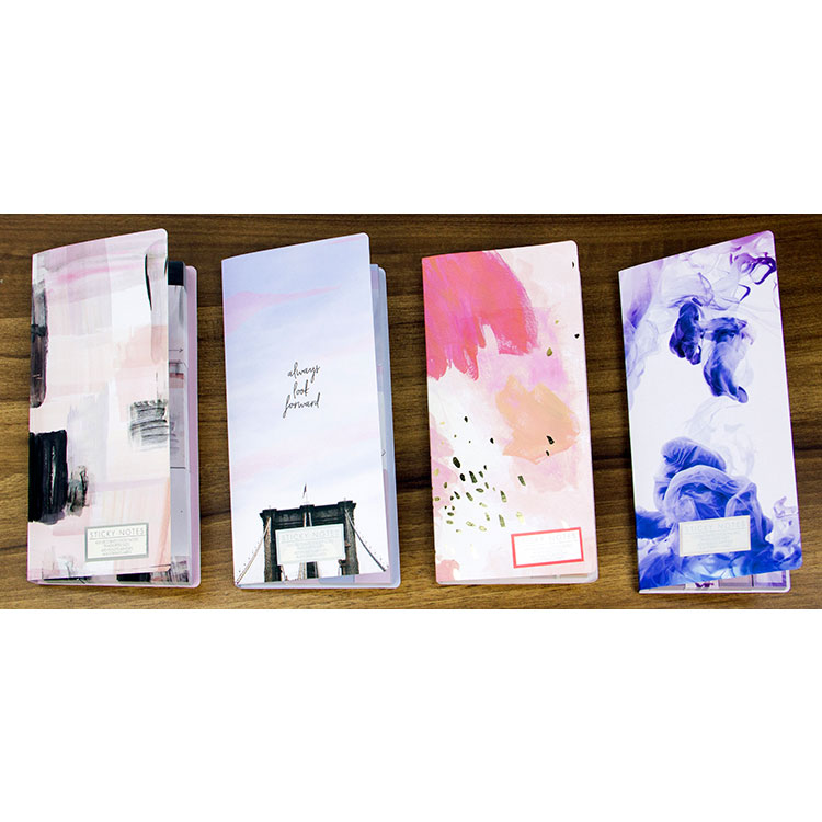 Set di note adesive personalizzate con blocco note pieghevole per la stampa di nuovi arrivi