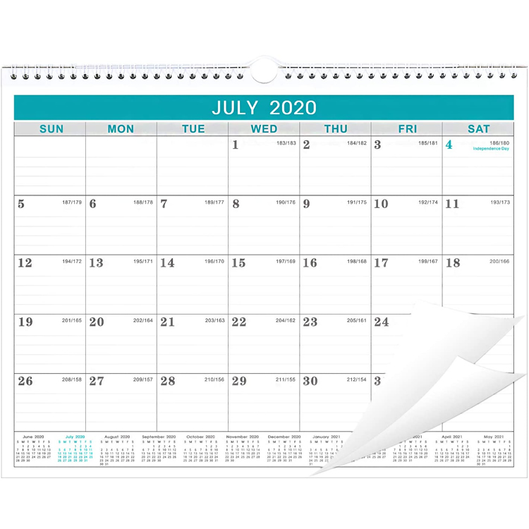 Tipăriți calendarul lunar personalizat de birou 2019 Imprimare la vânzare la cald Calendar personalizat lunar de birou lunar, tipărirea calendarului