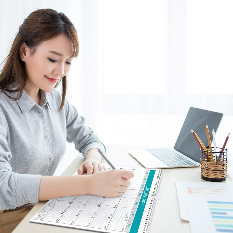 Stampa calendario mensile personalizzato da scrivania 2019 Stampa a caldo Calendario mensile da scrivania personalizzato, stampa del calendario