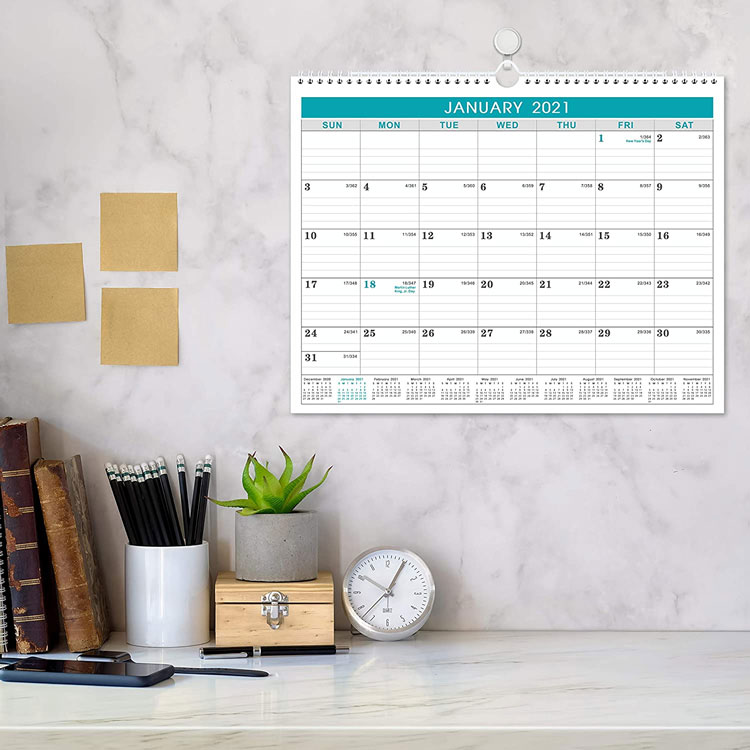 Imprimer le calendrier mensuel personnalisé de coussin de bureau 2019 Impression de vente chaude calendrier mensuel personnalisé de coussin de bureau, impression de calendrier