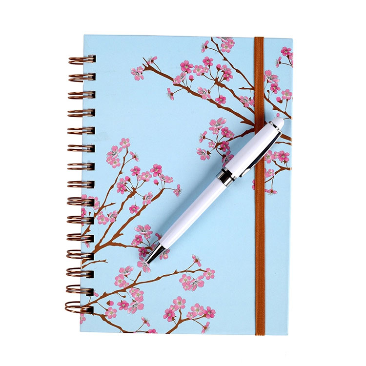 Cuaderno espiral con bolígrafo fabricado en China