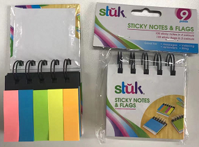 sticky notes and flags 9pads each 25sheets
