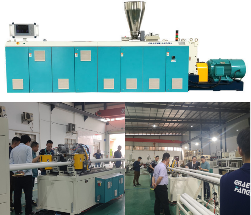 G Series PVC Two-Stand High Speed & High Efficiency Pipe Extrusion Line (PVC-U 75G-2)