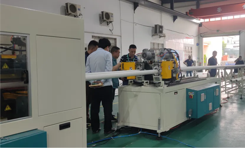 FLSP Series Counter-rotating Parallel Twin-screw Extruder —The Choice of High-efficiency PVC Pipe Extrusion Production Line