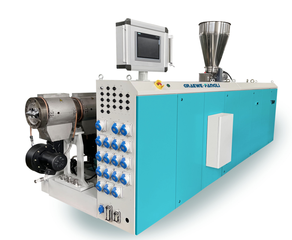 FLSP Series Counter-rotating Parallel Twin-screw Extruder —The Choice of High-efficiency PVC Pipe Extrusion Production Line