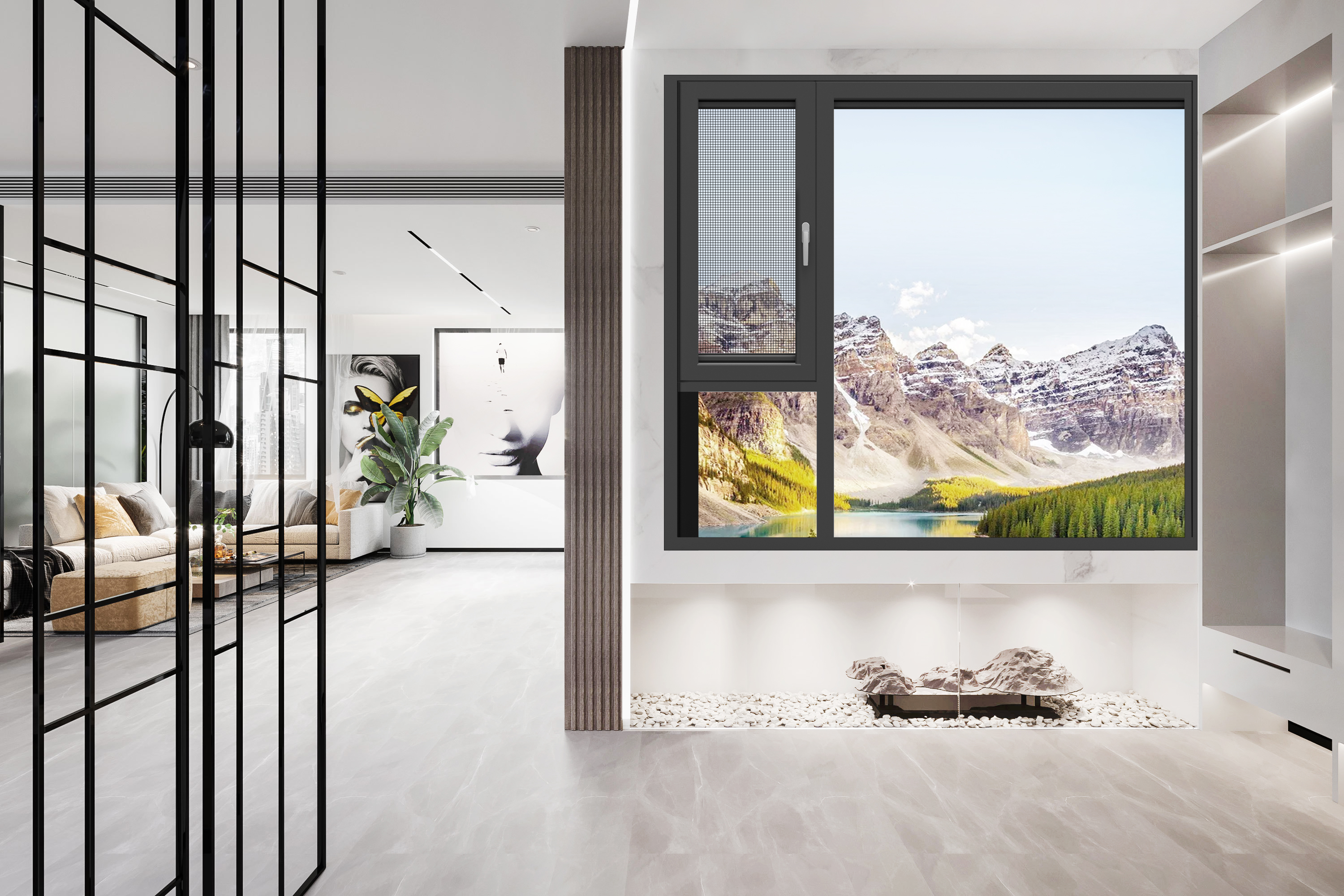 GDPC130-serien af ​​termiske brud- og vinduesskærme integrerede vinduer med vinduer, der leder branchens trend
