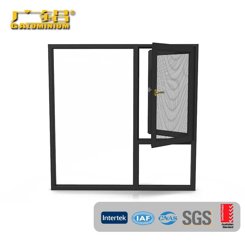 Aluminium Casement Windows With Hidden Screen