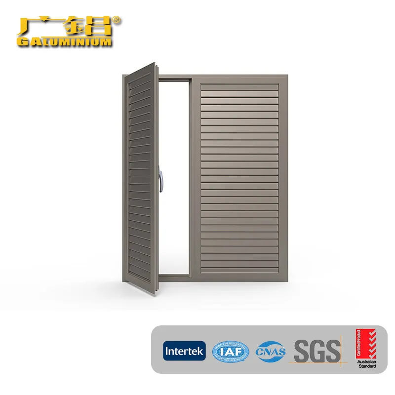 Aluminium Durable Hand-operated Louver Blind