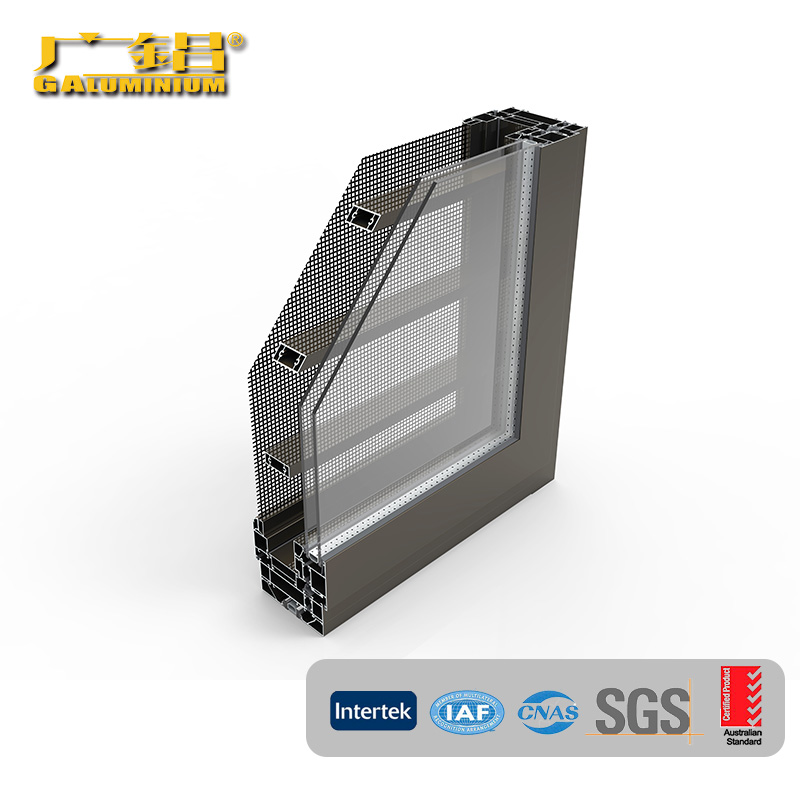 Blind and Louver for Swing Window and Side Hung Door Aluminium Profile