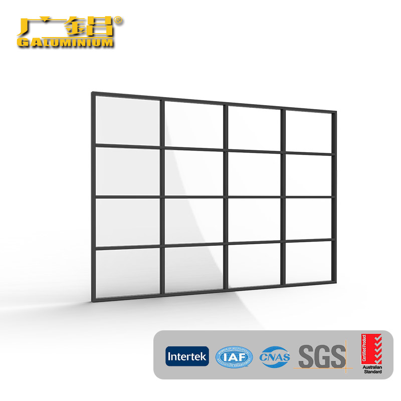 Aluminium Slim Frame Partition Design For Office - 2 