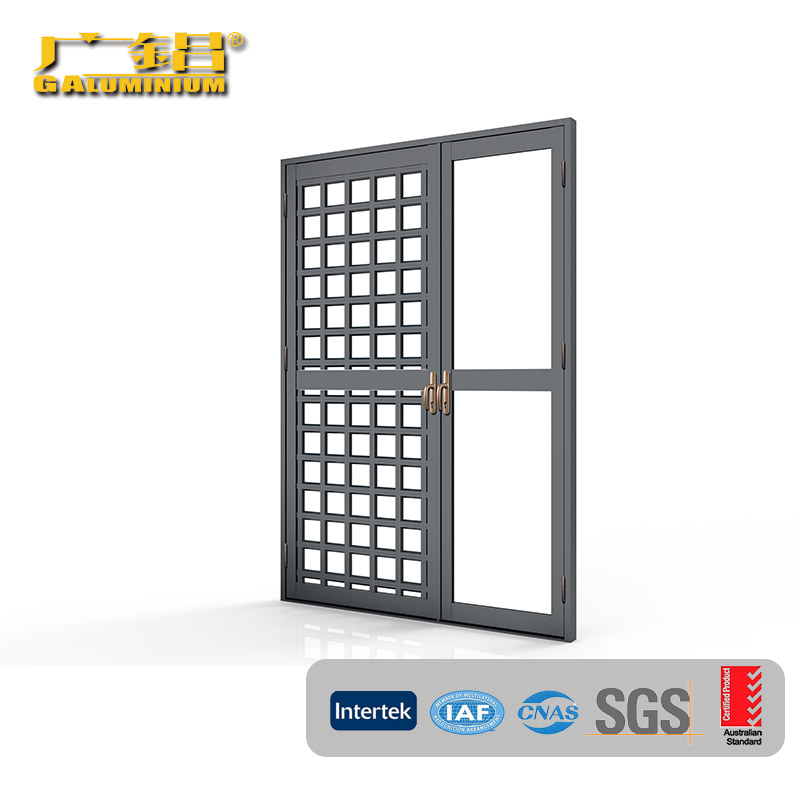 Folding Door with Double Glass for Buildings - 3