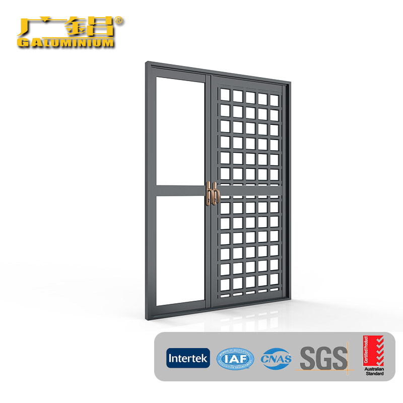 Puerta Plegable con Doble Vidrio para Edificios - 4 