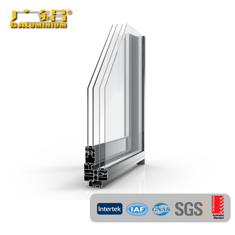 Голям енергоспестяващ алуминиев стъклен плъзгащ се прозорец - 5
