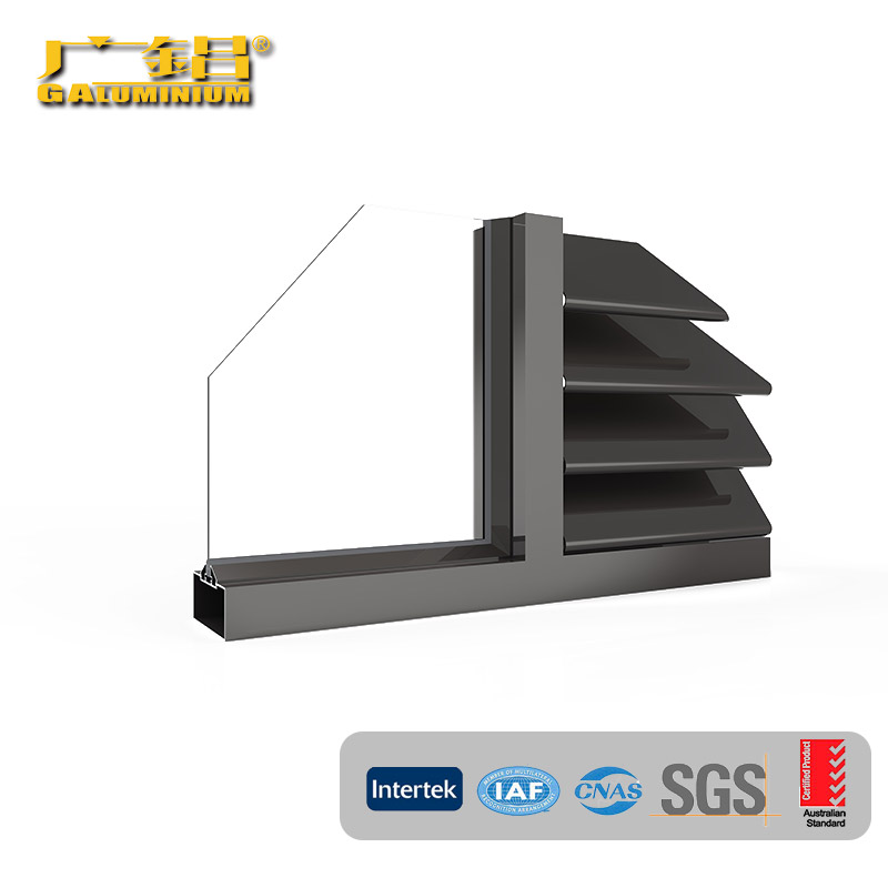 Interior Sliding Simple And Durable Aluminum Louvers Window