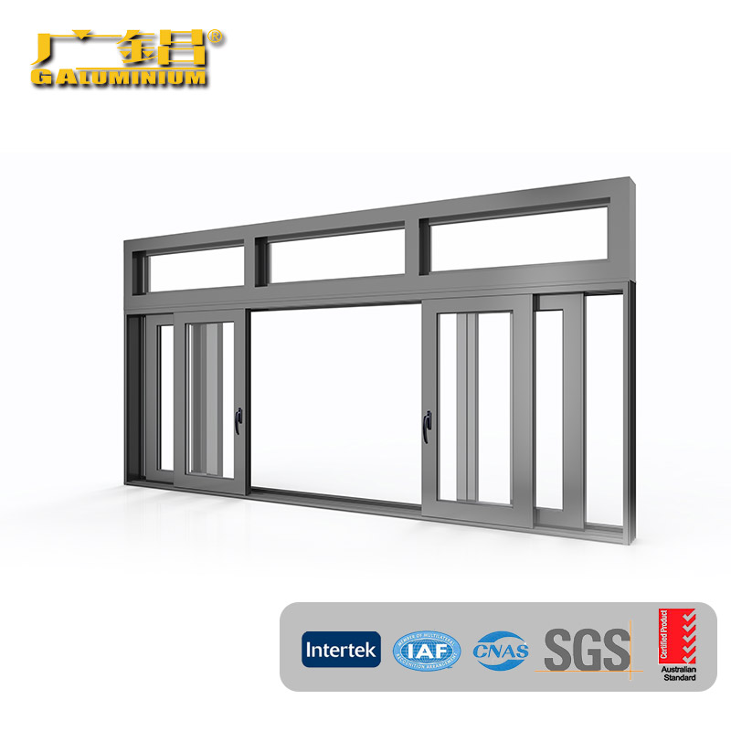 Lifting Sliding Door with Double Glass for Commercial Buildings