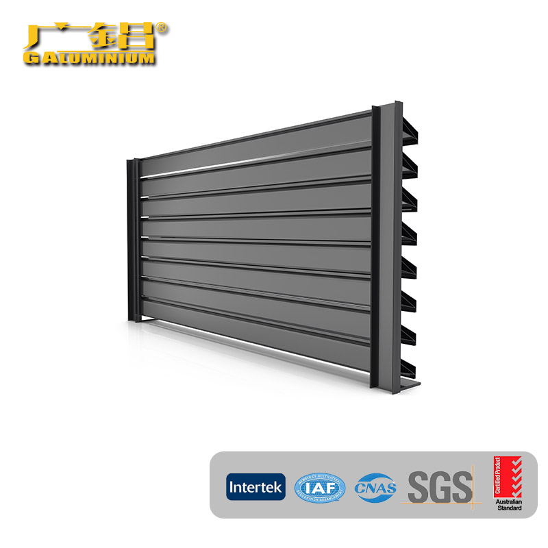 Silver Simple And Durable Aluminum Louvers Window