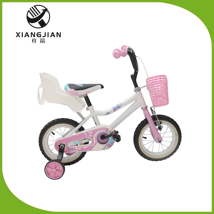 Bicicleta pentru copii de 12 inch cu coș și scaun din spate - 1 