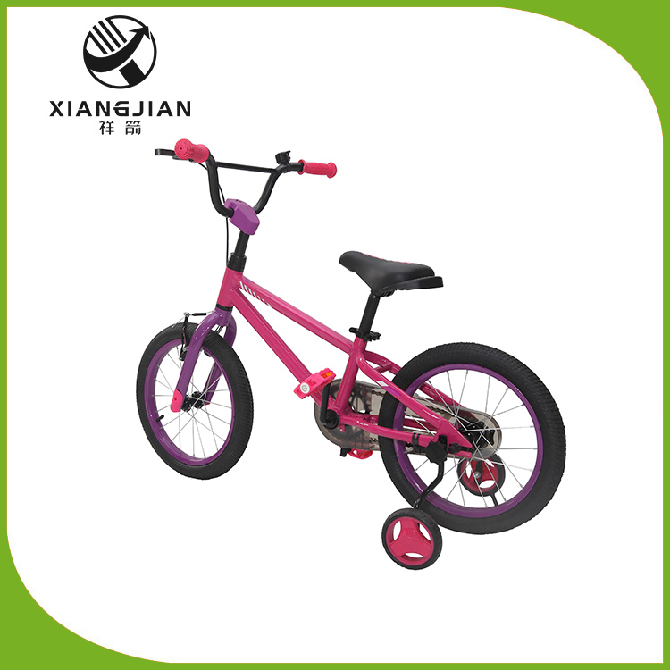 Bicicletă pentru copii de 16 inci, culoare violet, pentru băieți și fete