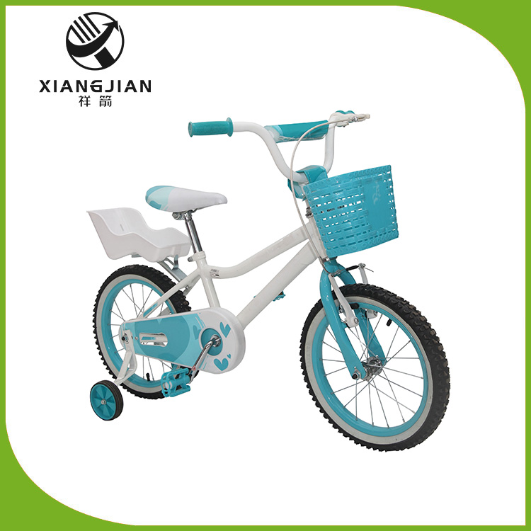Conjoined Crank Children Bicycle With Basket - 2