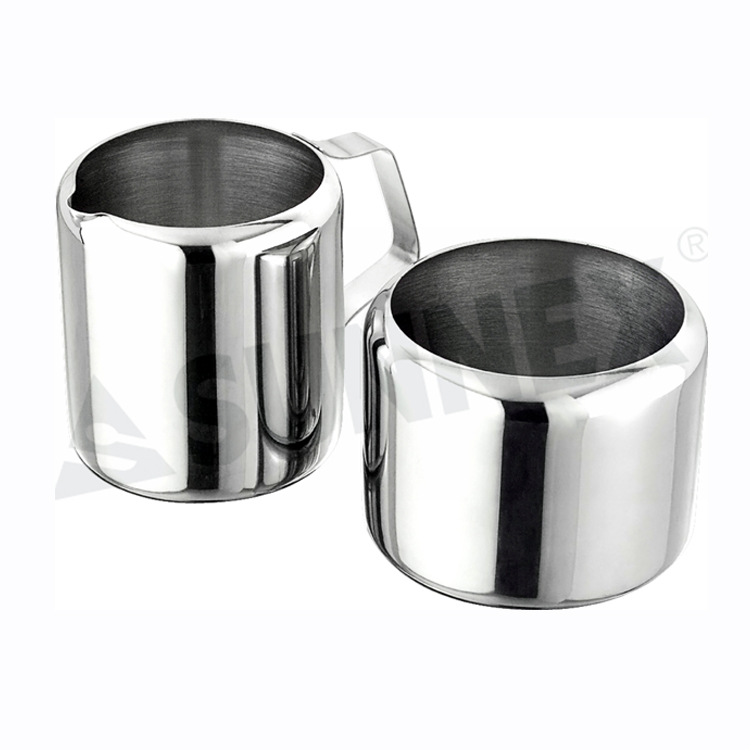 0.28ltr Stainless Steel Sugar Bowl And Milk Jug Set