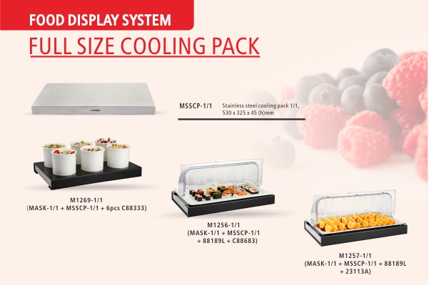 Sunnex Hot Sale Cooling Food Buffet Display