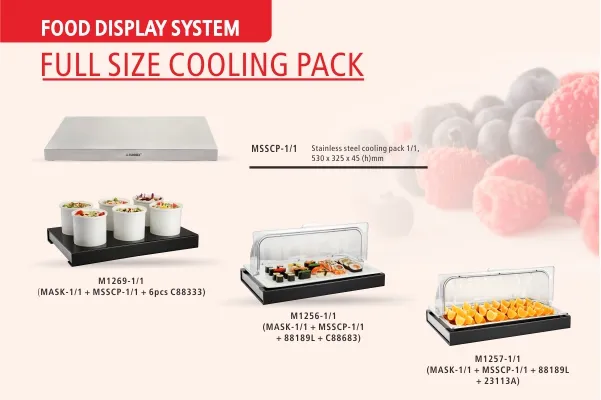 Sunnex Hot Sale Cooling Food Buffet Display