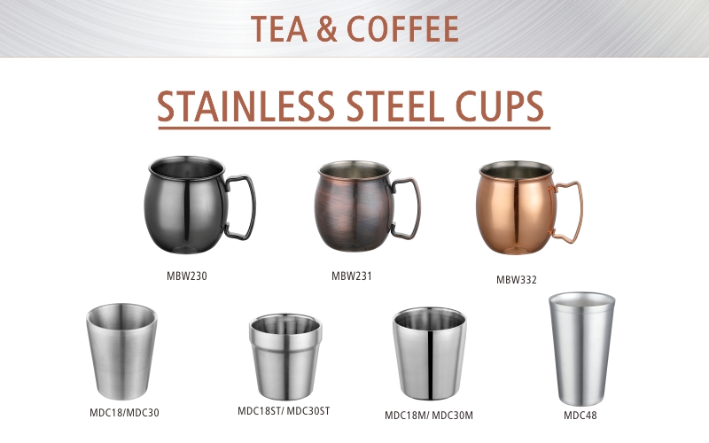 Sunnex Stainless Steel Cups
