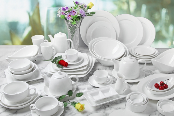 Sunnex White Porcelain dinnerware