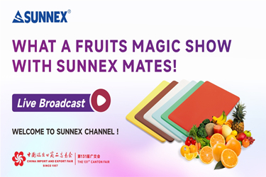 What a fruits magic show with Sunnex mates chopping boards！