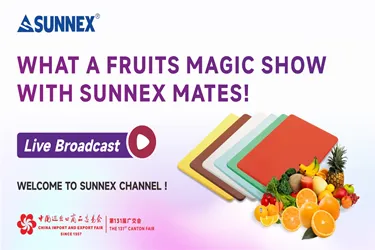 Napakaganda ng fruits magic show kasama ang mga kasama sa Sunnex na chopping boardsï¼