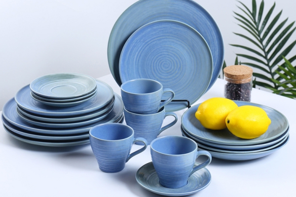 Sunnex Blue Color Porcelain Dinnerware